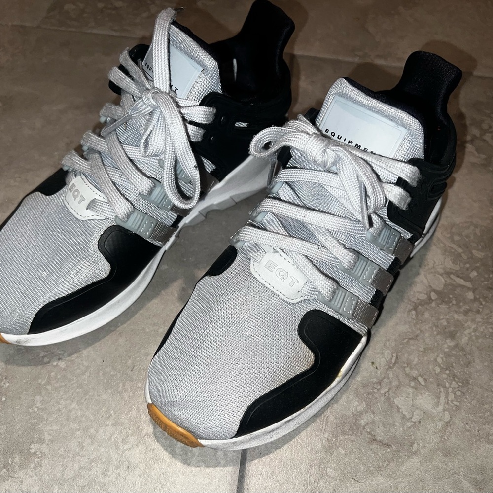 Adidas EQT Black and Gray Sneakers